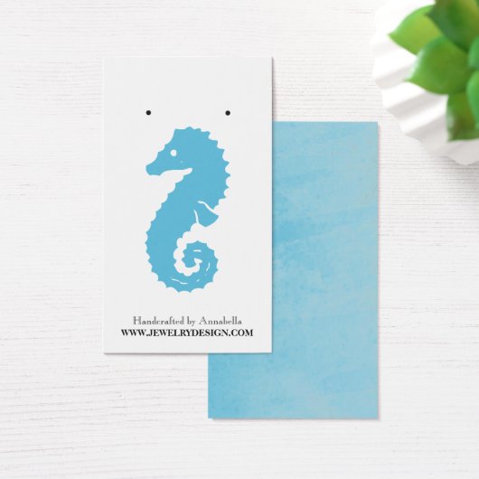 ビーチテーマイヤリングホルダカスタムージュエリーカード (デスク)