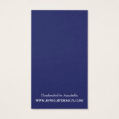 ビーチテーマイヤリングホルダカスタムージュエリーカード (裏面)