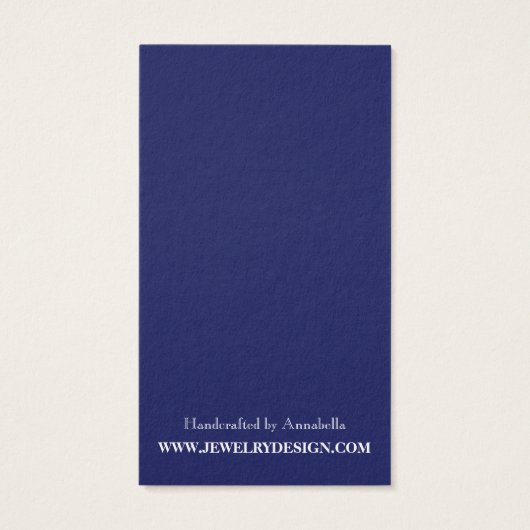 ビーチテーマイヤリングホルダカスタムージュエリーカード (裏面)