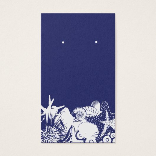 ビーチテーマイヤリングホルダカスタムージュエリーカード (正面)