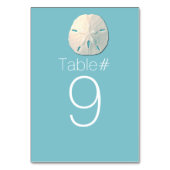 ビーチテーマサンドド結婚ルズ表番号 テーブルナンバー (正面)