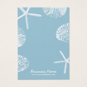 ビーチテーマシーシェルズミントブルーイヤリングディスプレイ (正面)