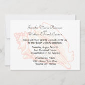 ビーチテーマシーセル結婚式招待状 招待状 (正面)