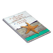 ビーチテーマスタッ結婚フィズ素朴ス ノートブック (右側)