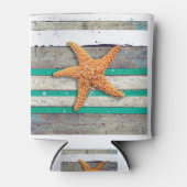 ビーチテーマスタッ結婚フィズ素朴ス 缶クーラー (正面)