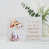 ビーチテーマスターフィッシュアン結婚ドハートズゲスト情報 エンクロージャーカード (スタンド正面)