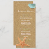 ビーチテーマスリムディナーメニュー メニュー (正面/裏面)