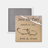 ビーチテーマセーブザデートマグネット マグネット (正面/裏面)