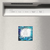 ビーチテーマドルフィンウェディングデイトマグネットを保存 マグネット (インサイチュ (食洗機))