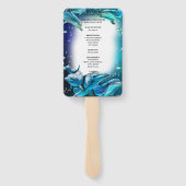 ビーチテーマドルフィン結婚式 プログラムファン ハンドファン (裏面)