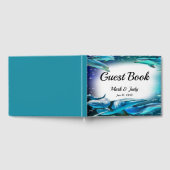 ビーチテーマドルフィ結婚ルフズゲストブック ゲストブック (全面)