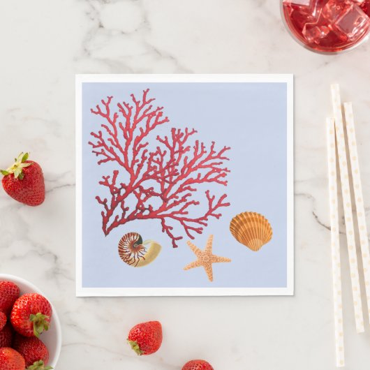 ビーチテーマパーティー紙ナプキン スタンダードランチョンナプキン (インサイチュ)