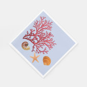 ビーチテーマパーティー紙ナプキン スタンダードランチョンナプキン (角)