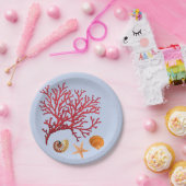 ビーチテーマパーティ紙プレート ペーパープレート (パーティー)