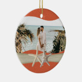 ビーチテーマヒトデ写真 セラミックオーナメント (右)