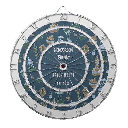 ビーチテーマファミリ名 ダーツボード (正面)