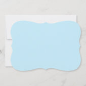 ビーチテーマブライダルシャワー招待バーラップルック 招待状 (裏面)