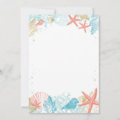 ビーチテーマブライダルシャワー招待 招待状 (裏面)