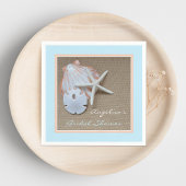 ビーチテーマブライダルシャワー紙ナプキン スタンダードカクテルナプキン