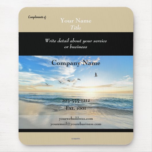 ビーチテーマプロモーションマウスパッドHAMbyWG マウスパッド (正面)