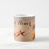 ビーチテーマメイド・オブ・オーナー（花嫁付き添い人）ギフトコーヒーマグ、カップ コーヒーマグカップ (中央)