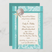 ビーチテーマリハーサルディナー 招待状 (正面/裏面)