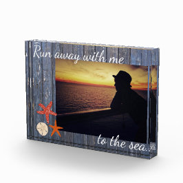 ビーチテーマ写真テンプレート フォトブロック