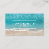 ビーチテーマ写真モダン写真家 名刺 (正面)