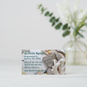 ビーチテーマ名刺 コーリングカード (スタンド正面)