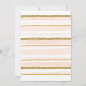 ビーチテーマ夏パーティーベビーガール1st誕生日 招待状 (裏面)