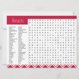 ビーチテーマ恋しく思ズYouゲームカード 案内状