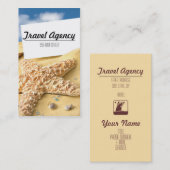 ビーチテーマ旅行業者名刺 名刺 (正面/裏面)