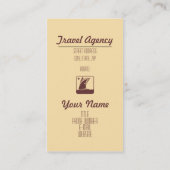 ビーチテーマ旅行業者名刺 名刺 (裏面)