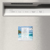 ビーチテーマ日付の保存 マグネット (インサイチュ (食洗機))