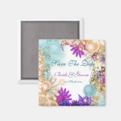 ビーチテーマ熱帯エレガントパーティー マグネット (正面/裏面)