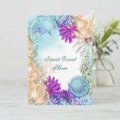 ビーチテーマ熱帯エレガントパーティー 招待状 (スタンド正面)