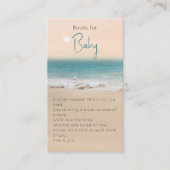 ビーチテーマ用ベビーシャワー本 エンクロージャーカード (正面)