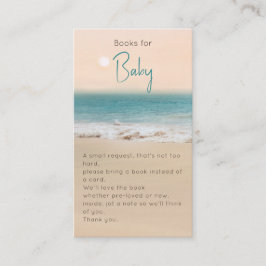 ビーチテーマ用ベビーシャワー本 エンクロージャーカード