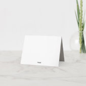 ビーチテーマ結婚の写真ありがとうノートカード サンキューカード (裏面)