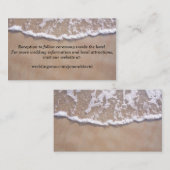 ビーチテーマ結婚のWebサイトエンクロージャカード エンクロージャーカード (正面/裏面)