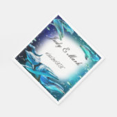 ビーチテーマ結婚ドルフィンズペーパーナプキン スタンダードランチョンナプキン (角)