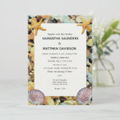 ビーチテーマ結婚式招待状 招待状 (スタンド正面)