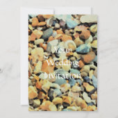 ビーチテーマ結婚式招待状 招待状 (裏面)