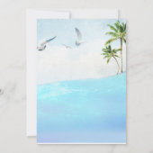 ビーチテーマ結婚式招待状 招待状 (裏面)