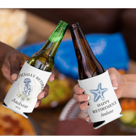 ビーチテーマ退職パーティー 缶クーラー