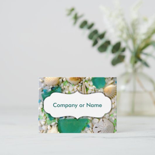 ビーチテーマ 名刺 (スタンド正面)