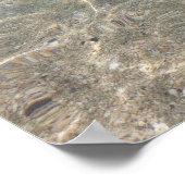 ビーチテーマInstagram写真ハッシュタグ結婚のサイン ポスター (角)