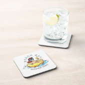 ビーチデイカートゥーン文字オン膨脹可能リングや輪 コースター (右側)