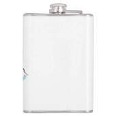 ビーチデイカートゥーン文字オン膨脹可能リングや輪 フラスク (裏面)