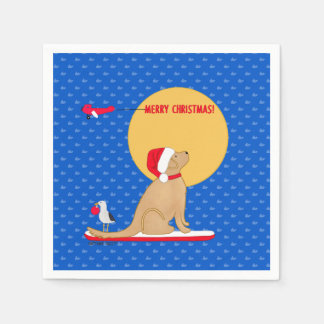 ビーチデイズ ゴールデンクリスマス ホエール スタンダードカクテルナプキン